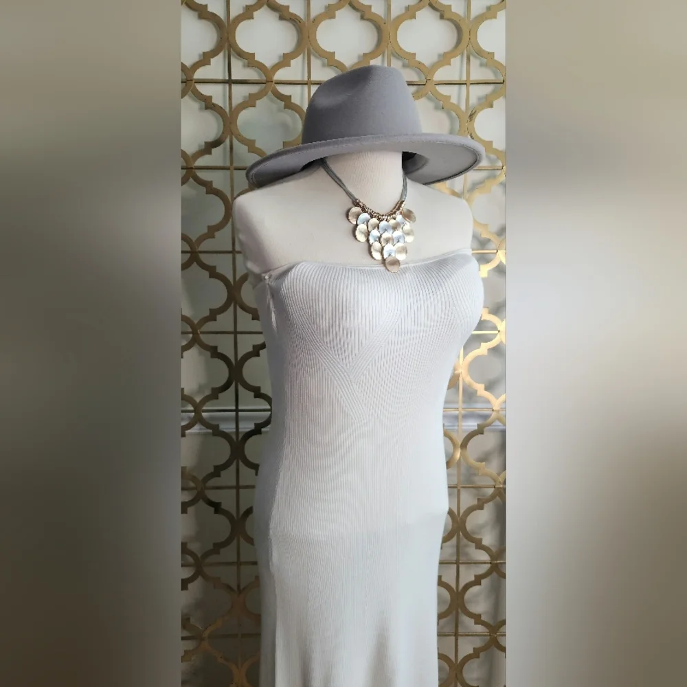 💛Goldtone and Silvertone🤍 Disc Statement Piece w/ Silvertone Cord Necklace - Picture 10 of 16